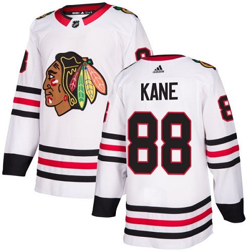 Chicago Blackhawks #88 Patrick Kane Authentic White Away Jersey