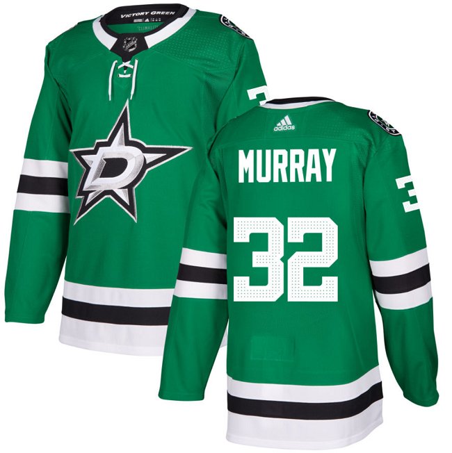 Men's Dallas Stars #32 Matt Murray Green Stitched Hockey Jersey