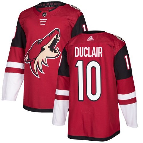 Men's Arizona Coyotes #10 Anthony Duclair Maroon Home Authentic Stitched Hockey Jersey