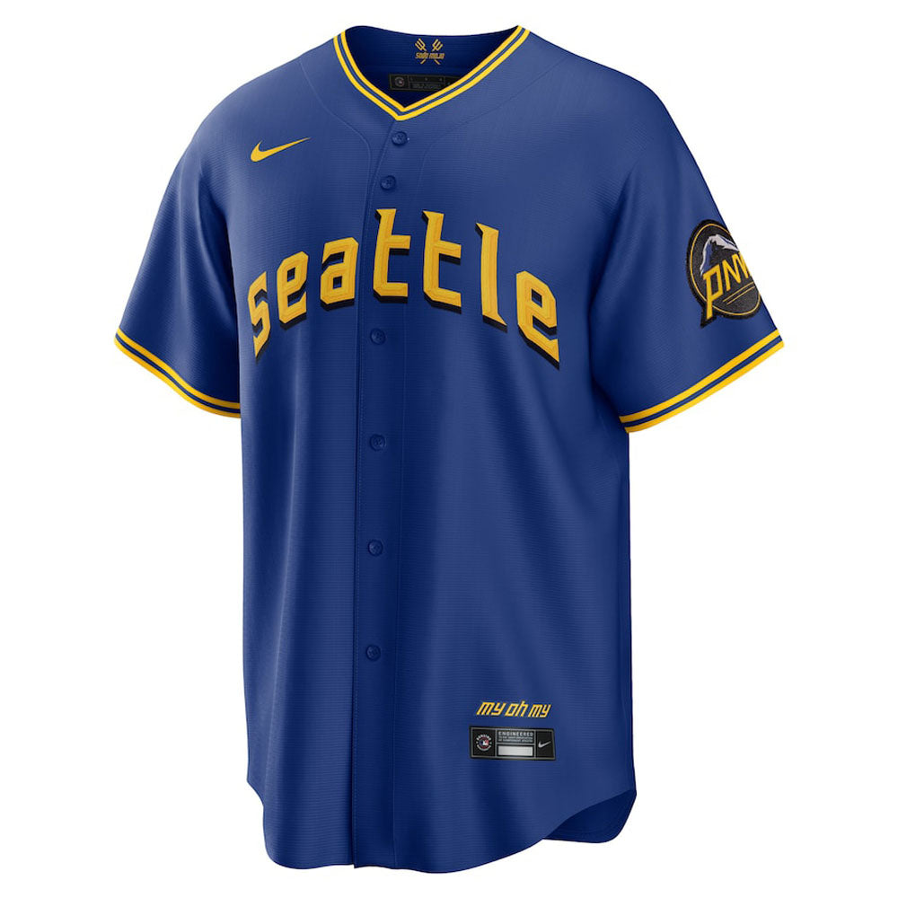 Men's Seattle Mariners Julio Rodriguez 2023 City Connect Replica Jersey - Royal