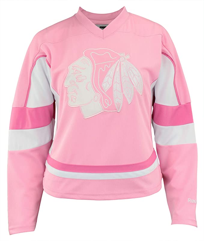 Youth Girls Patrick Kane Chicago Blackhawks Pink Replica Player Jersey
