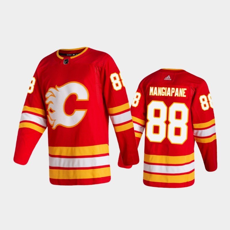 Calgary Flames #88 Andrew Mangiapane Red Home Authentic Jersey
