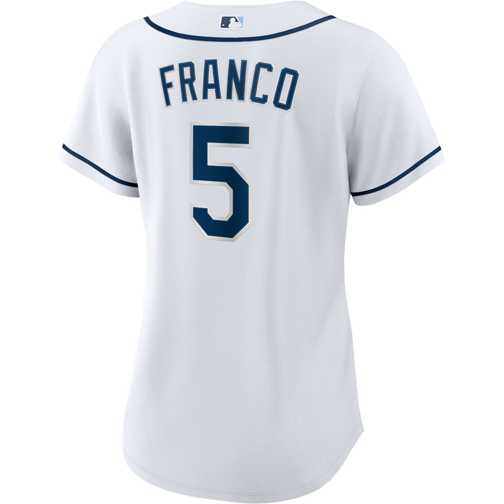 Women's Tampa Bay Rays Wander Franco Cool Base Replica Home Jersey - White